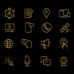 Communication Icons vector design