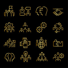 Corporate Business and Cooperation Icons vector design