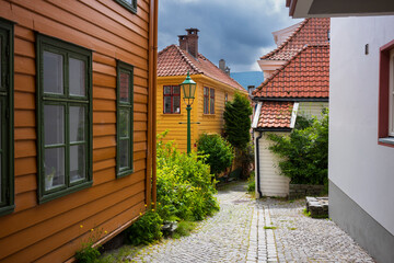 The city of Bergen is home to many gardens of flowers, trees, shurbs that coexist man-made...