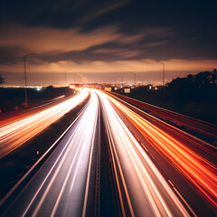 highway at night