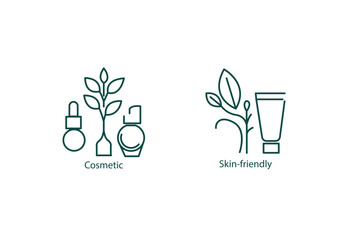 Skin-Friendly Cosmetic Vector Icon: Beauty with Care