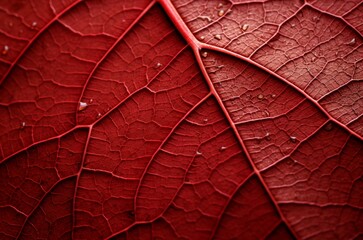 Broad Macro leaf red. Plant tree nature. Generate Ai