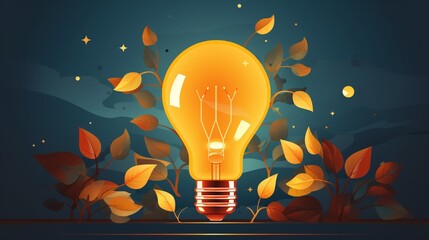 3d mesh gradient yellow light bulb, strategy concept, icon idea, solutions, business vector