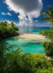 tropical paradise in the carribean