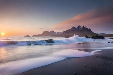 Obraz premium sunrise in the mountains