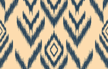 Ethnic abstract ikat art. Aztec ornament print. geometric ethnic pattern seamless  color oriental.  Design for background ,curtain, carpet, wallpaper, clothing, wrapping, Batik, vector illustration.