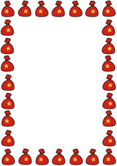 Christmas bag border