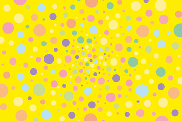 Premium background with polka dots in very festive colors