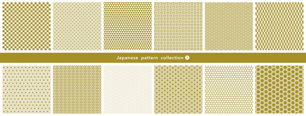 伝統和柄の和紙　背景素材