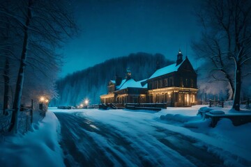 Night view in the city