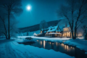 Night view in the city