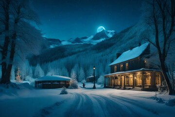 Night view in the city