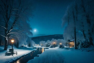 Night view in the city