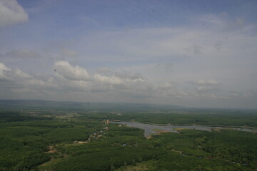 Fototapeta premium Wat Phu thok. The temple with stairways to heaven.