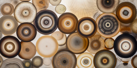 Wood pattern in minimalist graphic style. Wooden art background with a predominance of dark and gilded colors