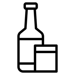 alcoholic bottle