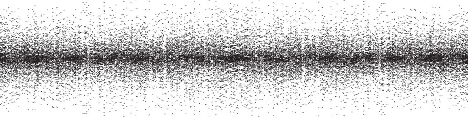 Sprayed black line .Graffiti art design . Noise dispersion logo . Spray effect .Grunge, grainy, gritty texture . Distressed element .vector . Straight line with shadow effect