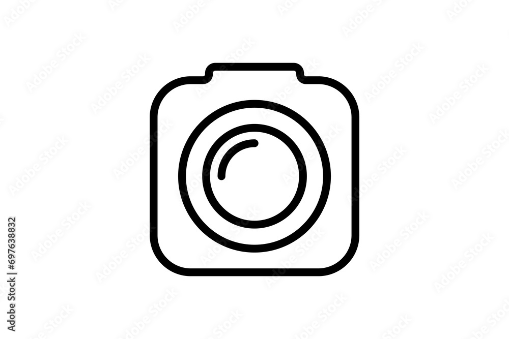 Poster camera icon. icon related to basic web and ui. suitable for web site, app, user interfaces, printabl