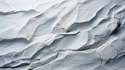 Fototapeta premium A frozen landscape adorned with intricate fractures, showcasing the delicate beauty of winter's abstract patterns on a glacier's snowy surface