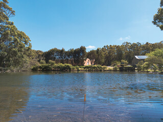 Scenic House by the River