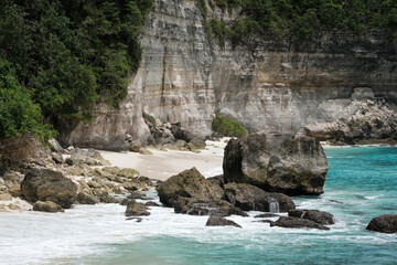 View of Suwehan beach. Nusa Penida, Indonesia.