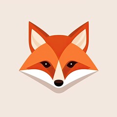 fox cartoon - minimalistic art
