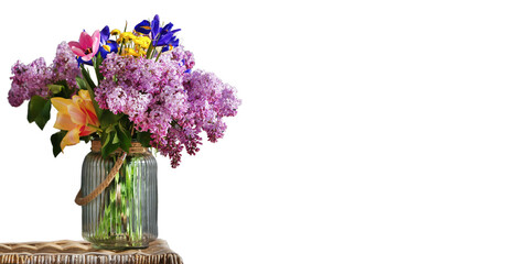 Flower vase, furniture, home decoration, white background