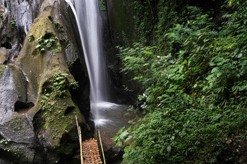 Long exposure shot of Krisik waterfall. Bali, Indonesia.