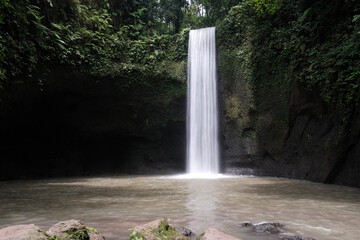 Long exposure shot of Tibumana waterfall. Bali, Indonesia.