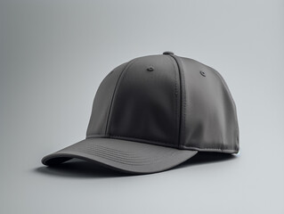 Black snapback cap (baseball cap) mockup