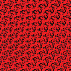 Free vector red swirls pattern