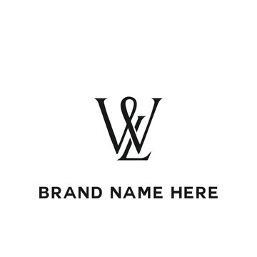 WL logo. W L design. White WL letter. WL, W L letter logo design. Initial letter WL linked circle uppercase monogram logo. W L letter logo vector design.	
