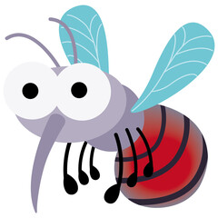 Mosquito sucking blood.