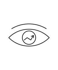 Obraz premium eye icon, vector best line icon.
