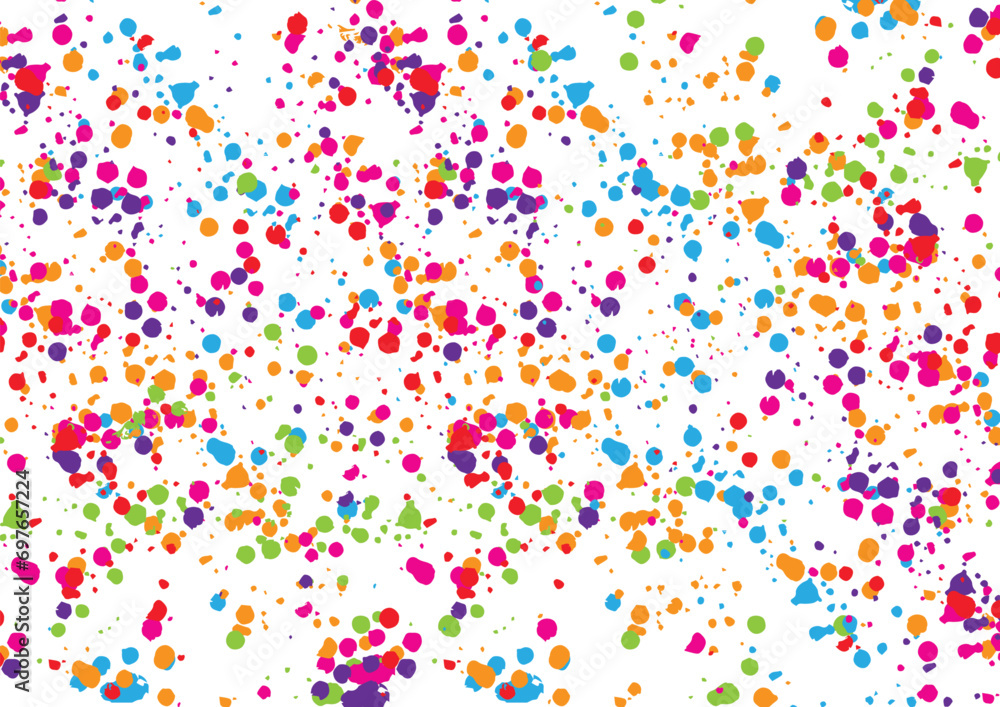 Poster abstract vector splatter dot color isolate background design. illustration vector design.