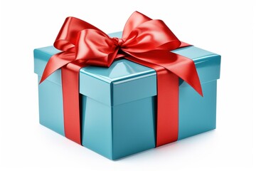 Fototapeta premium gift box isolated on white