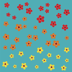 seamless pattern with flowers