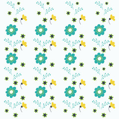 seamless pattern with flowers