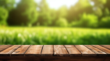 Emmpty wooden table background