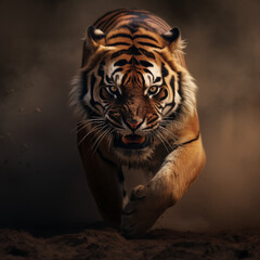 Obraz premium Angry tiger
