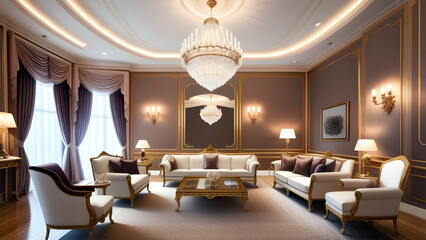 royal living rooms with curtains