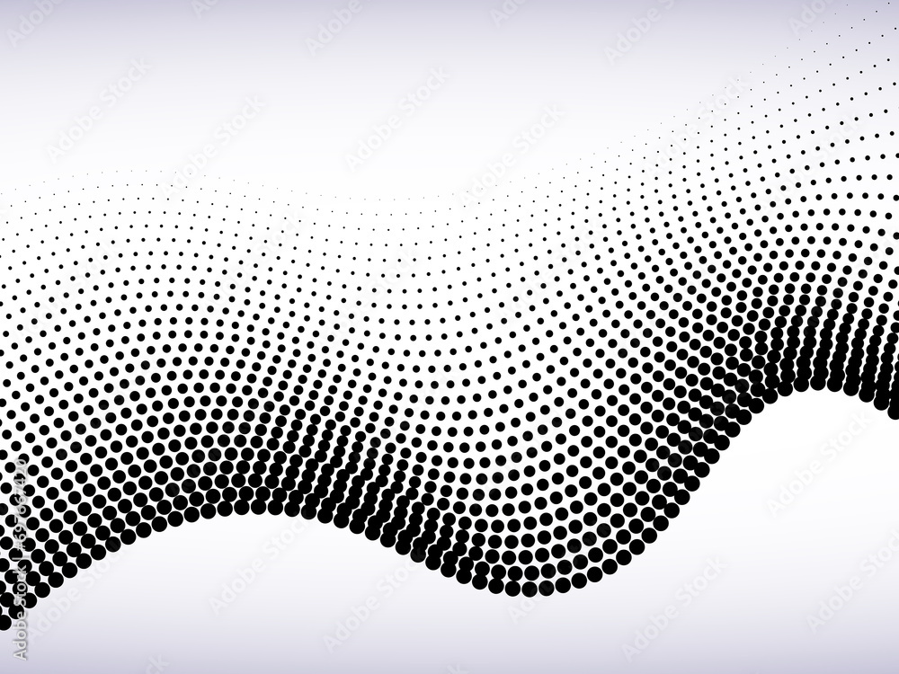 Aufkleber abstract dots black with technology on withe background design