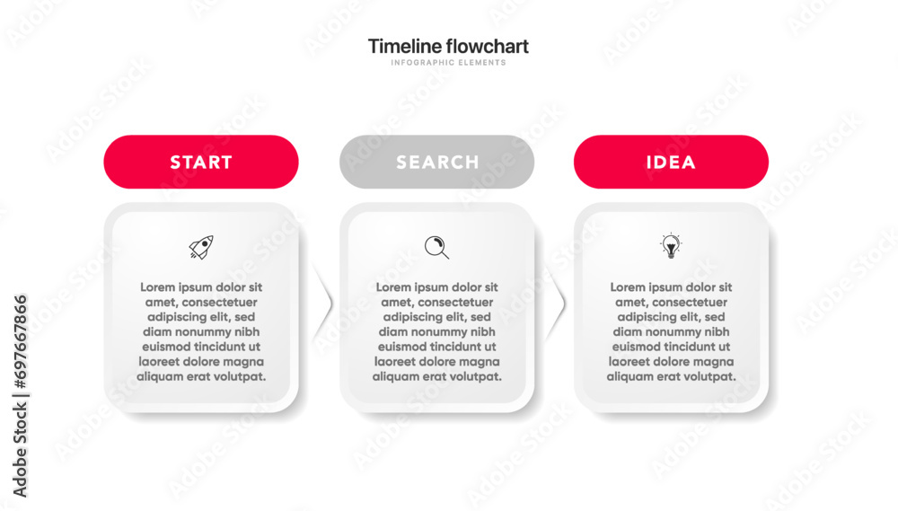 Poster Timeline infographic design with 6 options or steps. Infographics for business concept. Can be used for presentations workflow layout, banner, process