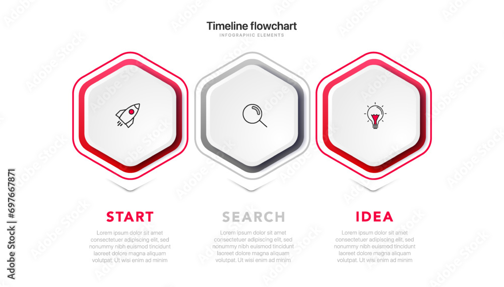 Poster timeline infographic design with 6 options or steps. infographics for business concept. can be used 