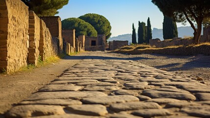 A picture of the street next to the Stage Agora at the Ephesus Ancient City.