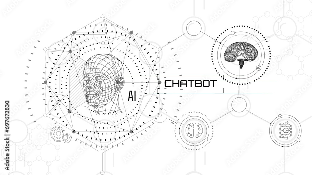 Poster the future of new technologies hinges on the use of artificial intelligence.