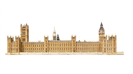 London Houses of Parliament isolated png