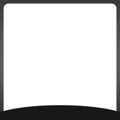 black square frame and banner bottom bar