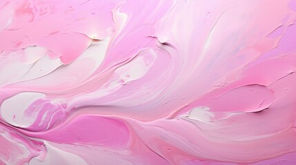 Obraz na płótnie Canvas Abstract swirls and patterns in shades of pink formed by dripping paint, creating a textured background,[pink background different textures]