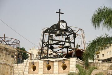 Old Church in Nazareth, Galilee Israel - cross jesus christian